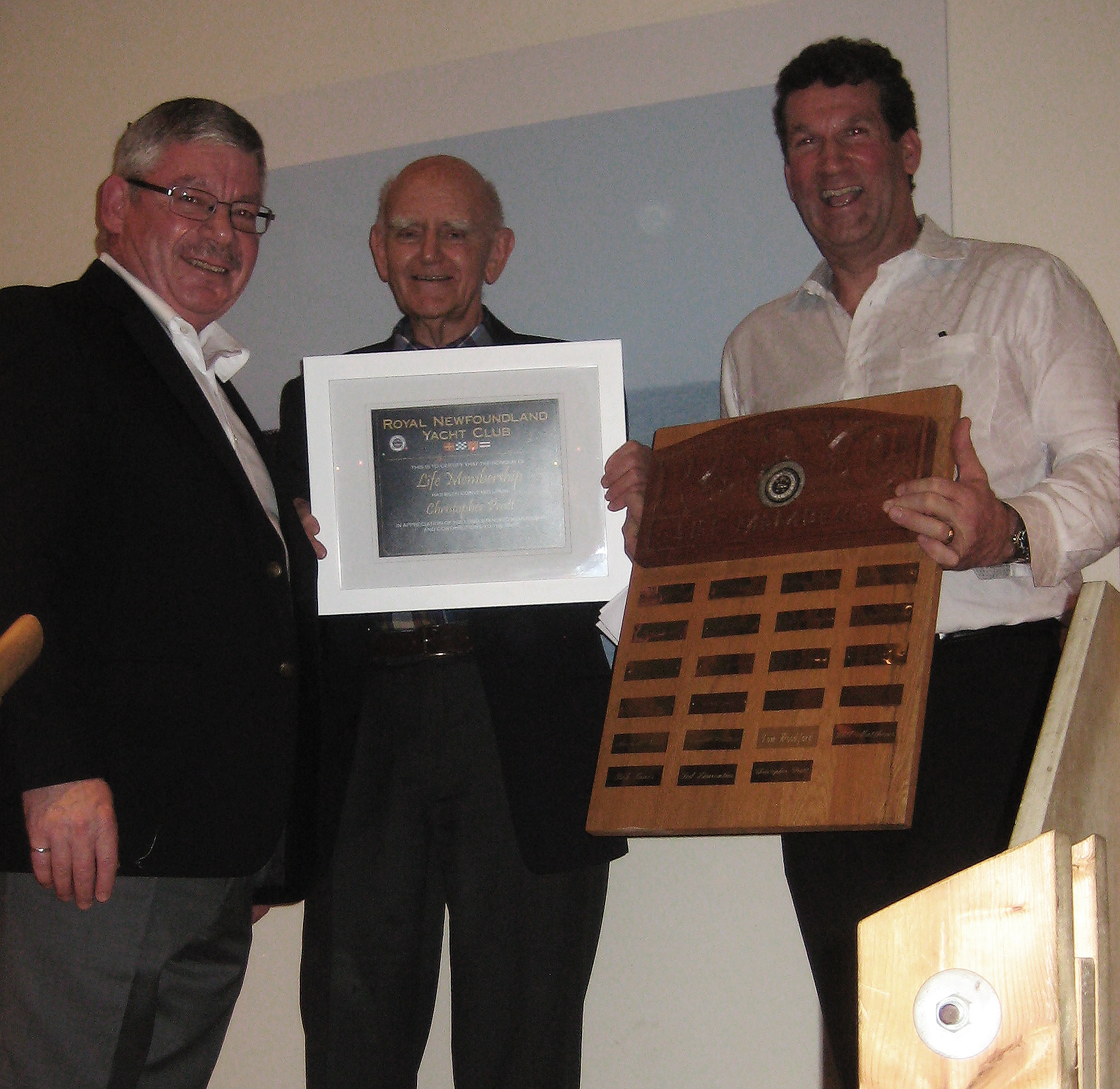 RNYC Lifetime Membership Award presented to Past Commodore Christopher Pratt.