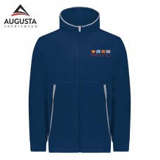 Augusta Sportswear Navy Chill Fleece Full Zip Hoodie